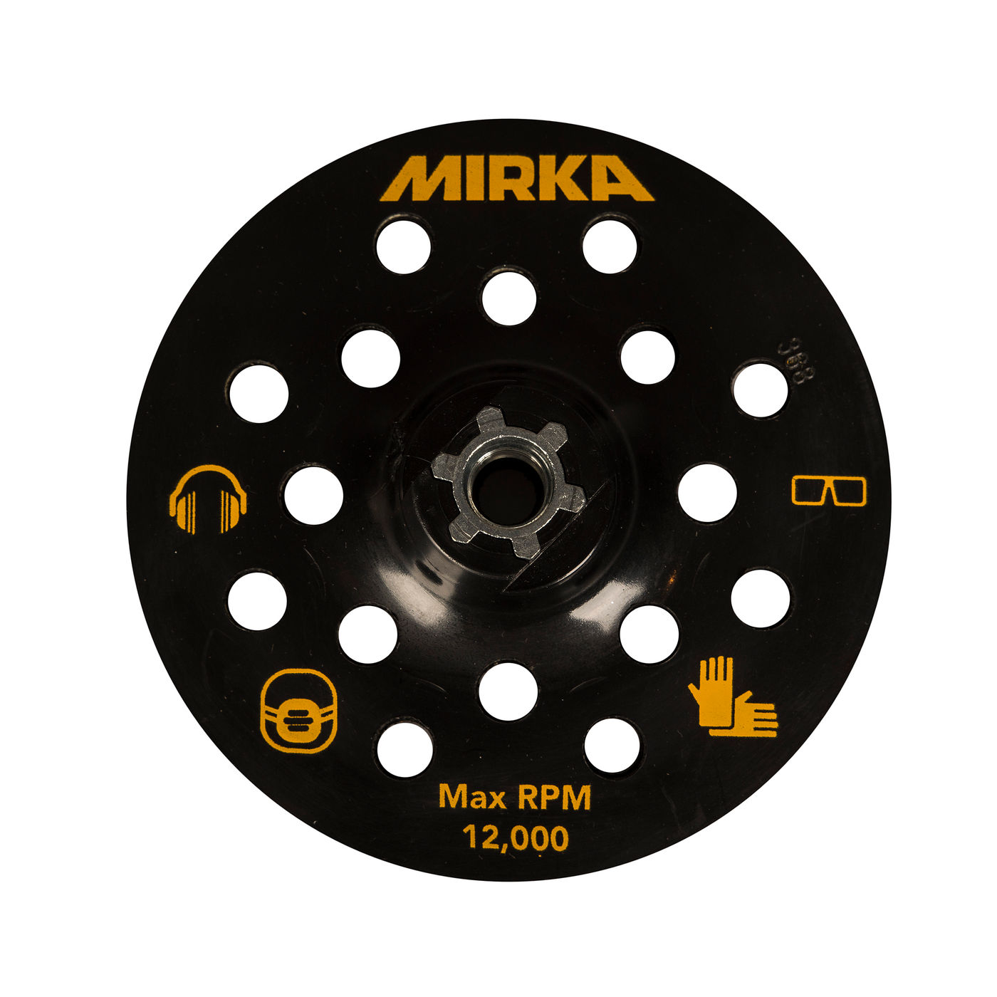 کفی میرکا Backing Pad 125mm M14 Grip 17H for Suction Hood